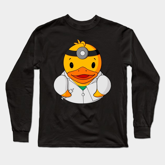 Doctor Rubber Duck Long Sleeve T-Shirt by Alisha Ober Designs